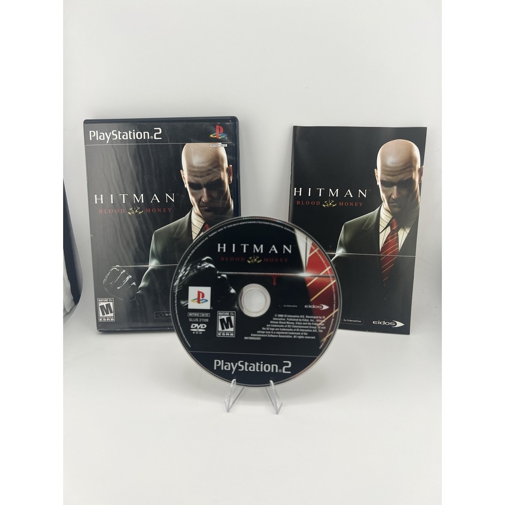 Hitman Blood‎ Money - Sony PlayStation 2 Authentic CIB Tested
